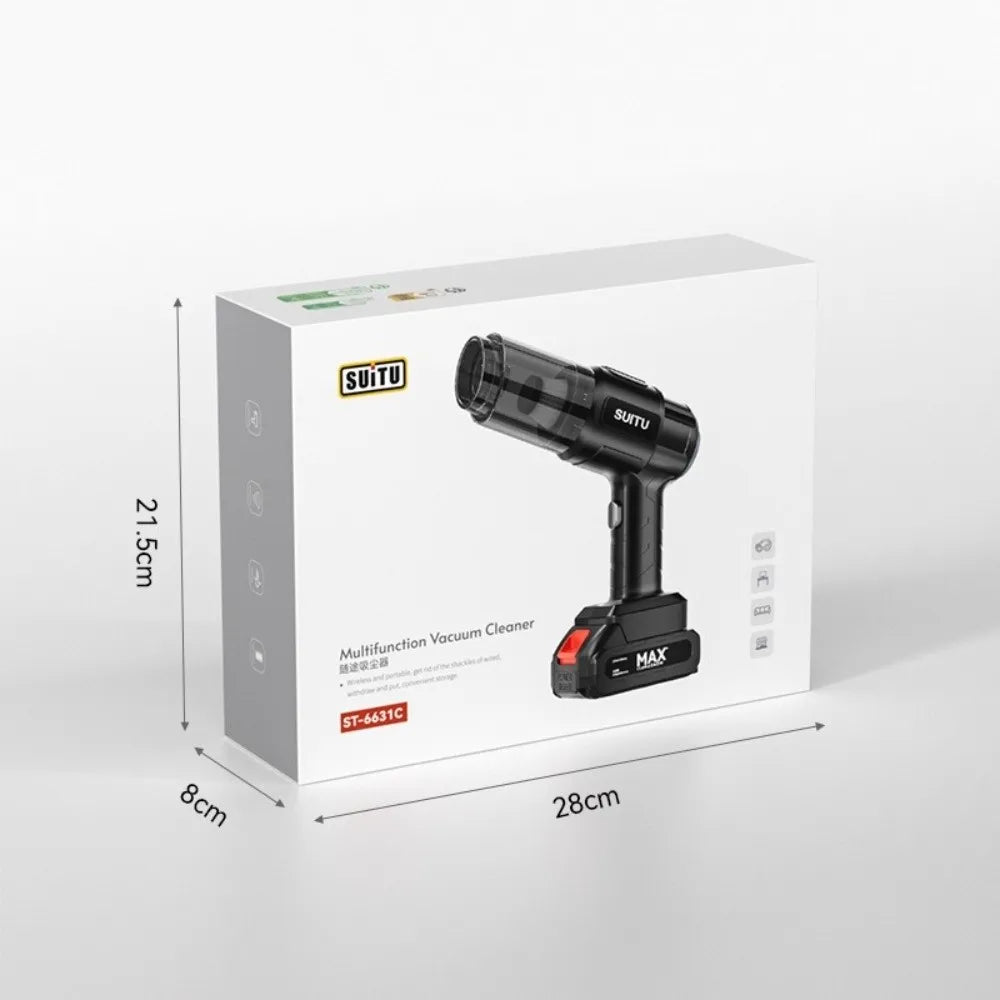 ९०००Pa सक्सन कार भ्याकुम क्लिनर सुपर सक्सन हाई पावर वायरलेस डस्ट ब्लोअर १५००mAh ह्यान्डहेल्ड एयर डस्ट कलेक्टर घरायसी