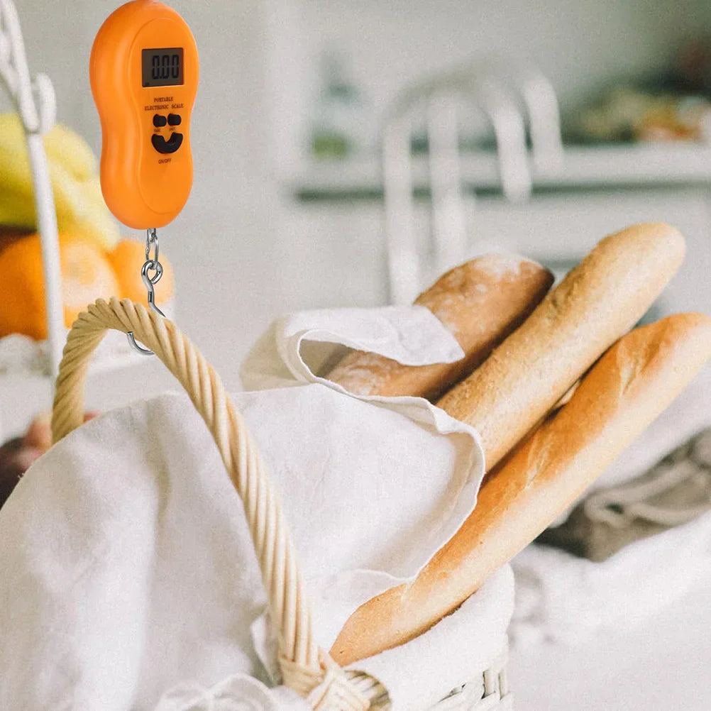 पोर्टेबल इलेक्ट्रोनिक स्केल सानो हल्का ABS स्टील मटेरियल हुक भान्साको लौका कम खपत गर्ने तौल उपकरण