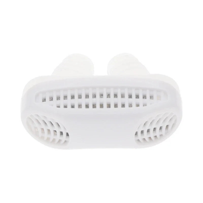 २ इन १ एन्टी स्नोरिङ एम्प एयर प्युरिफायर रिलिभ नाकको भीडबाट मुक्ति दिने घुर्ने उपकरण भेन्टिलेसन एन्टी-स्नोरिङ एन्टी स्नोर स्लीप नोज क्लिप