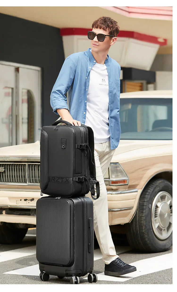 यात्रा पुरुष विस्तारित ल्यापटप ब्याकप्याक भ्याकुम कम्प्रेसन हाइकिङ ब्याकप्याक USB चार्जिङ व्यवसाय पम्पहरूको लागि ठूलो क्षमताको ब्याकप्याक