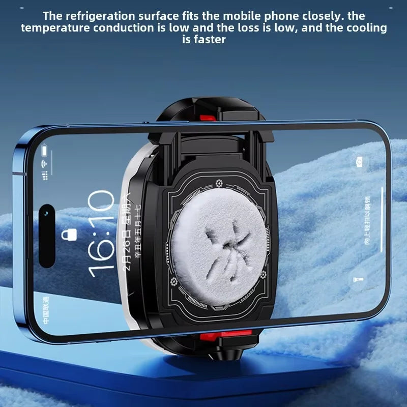 आईफोन १६ को लागि मोबाइल फोन ब्याकक्लिप हीट सिङ्क सेमीकन्डक्टर डिजिटल डिस्प्ले कूलिङ रेडिएटर लाइभ स्ट्रिमिङ आर्टिफ्याक्ट गेम कूलर