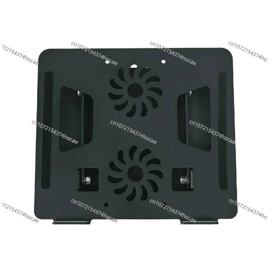 धातु समायोज्य ल्यापटप होल्डर ३६० डिग्री घुमाउने ल्यापटप कूलिङ होल्डर फोल्डेबल ल्यापटप लिफ्टर होल्डर डुअल फ्यानहरू सहित