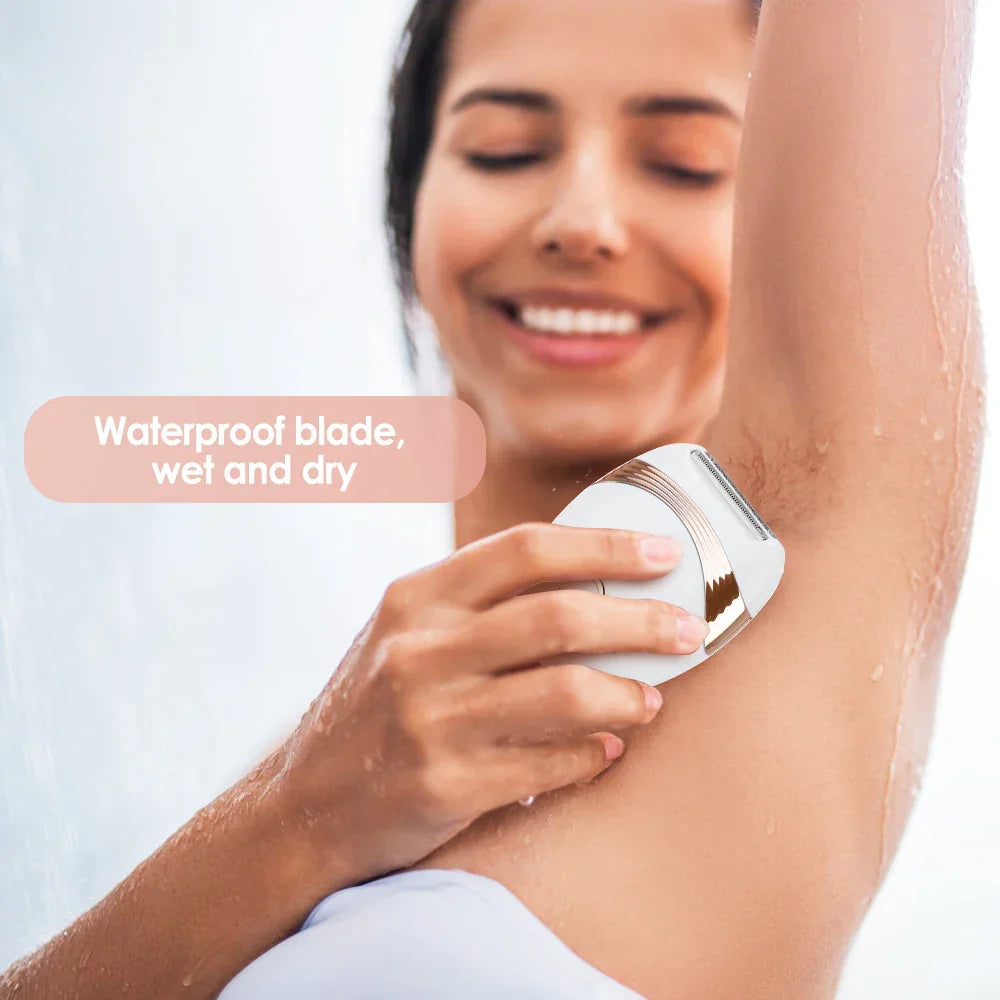 महिला इलेक्ट्रिक एपिलेटर USB रिचार्जेबल शेभर बिकिनी अन्डरआर्म लेग फेस हेयर रिमूभल ट्रिमर बडी डिपिलाडर सेफ सेभिङ मेसिन